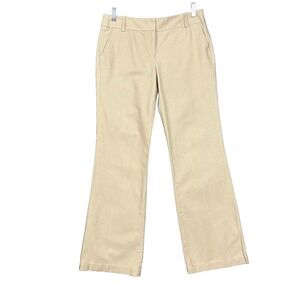 J Crew Pants Womens 4 Beige City Fit‎ Linen Cotton Wide Leg Lagenlook Casual